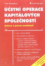 Účetní operace kapitalových společností